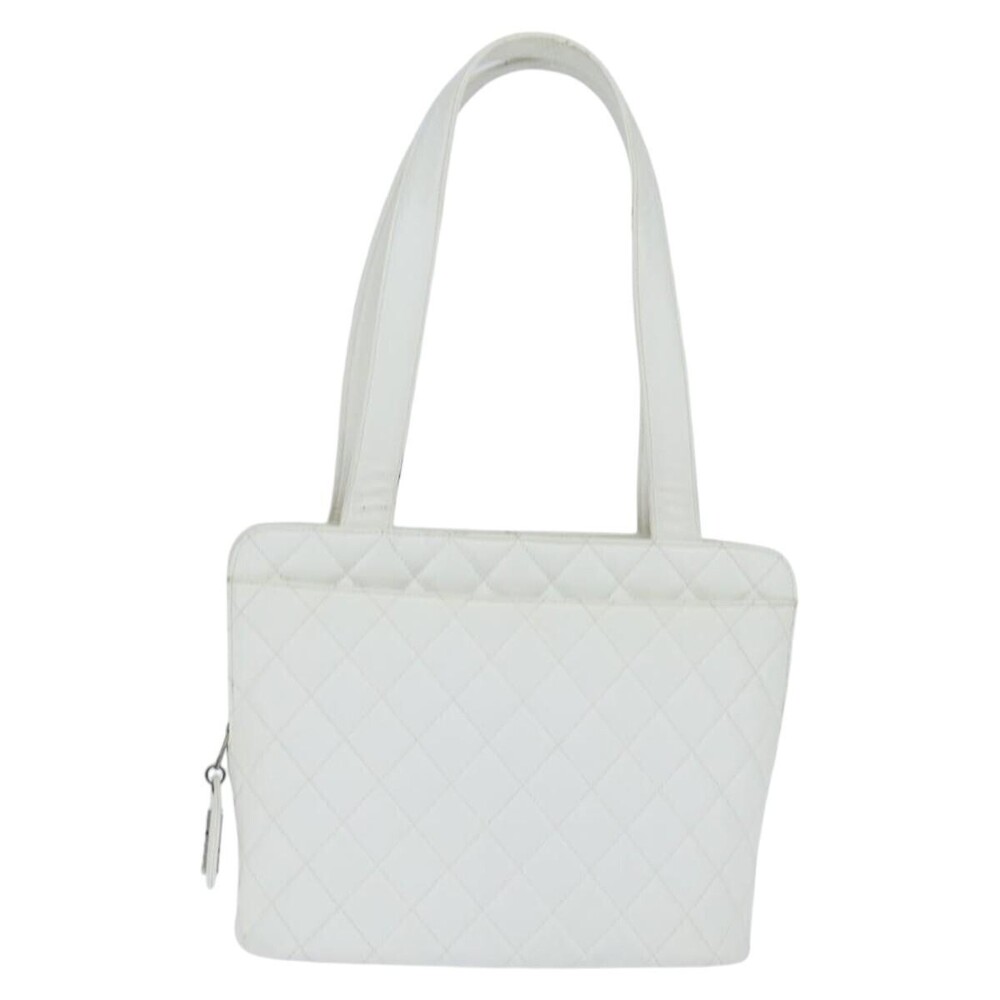 Chanel Vintage CC Zip Around Bowler Quilted Caviar Medium